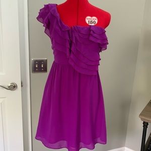 One shoulder party dress